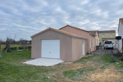 Garage en Béton enduit